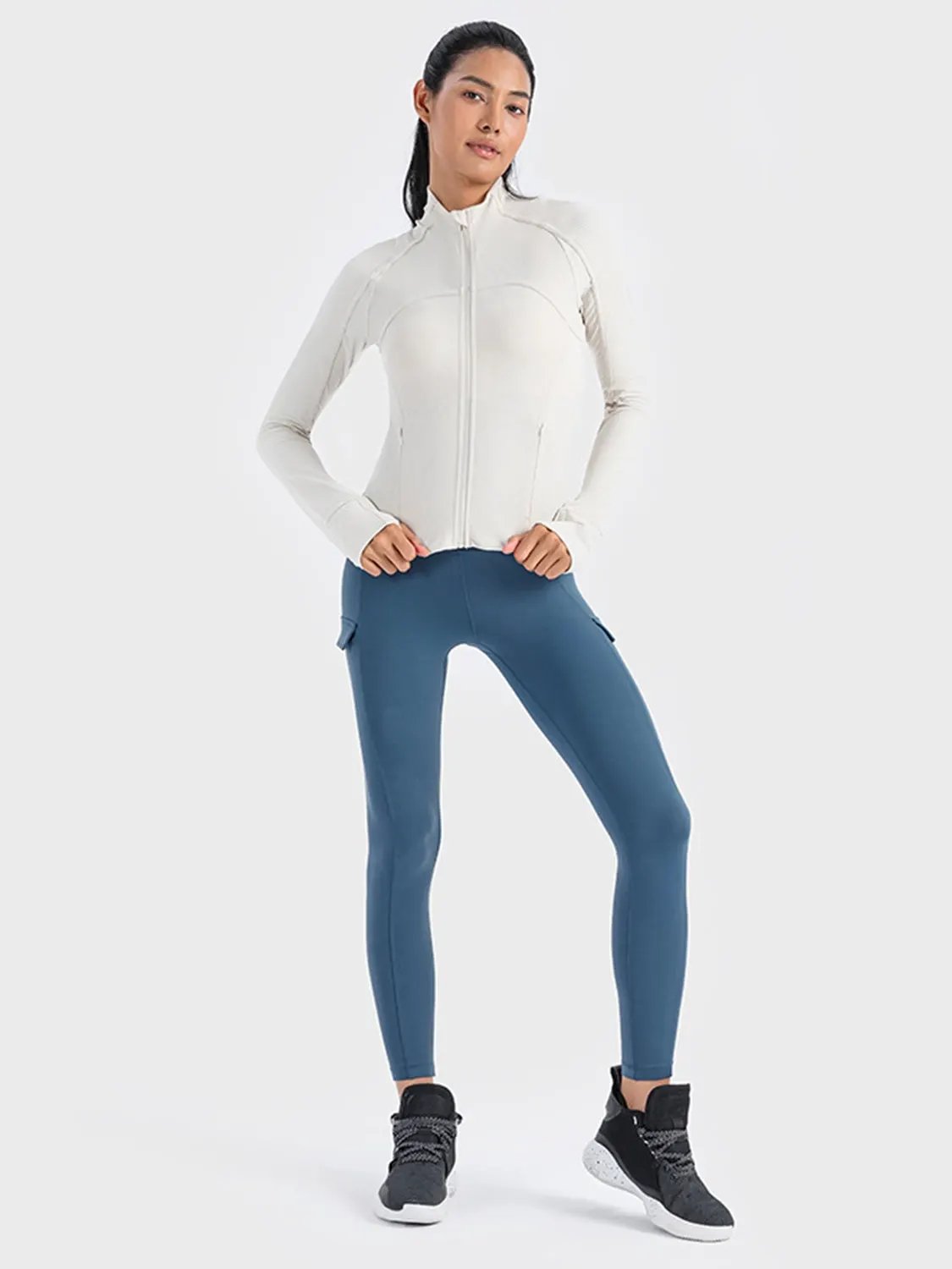 Millennia Zip-Up Long Sleeve Sports Jacket by Millennia