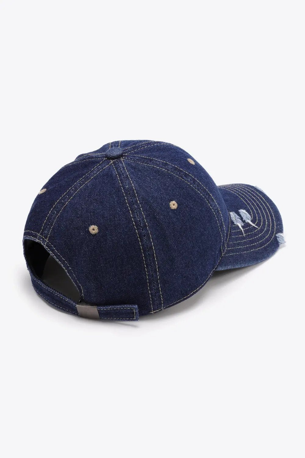 Distressed Adjustable Baseball Cap by Partner Label