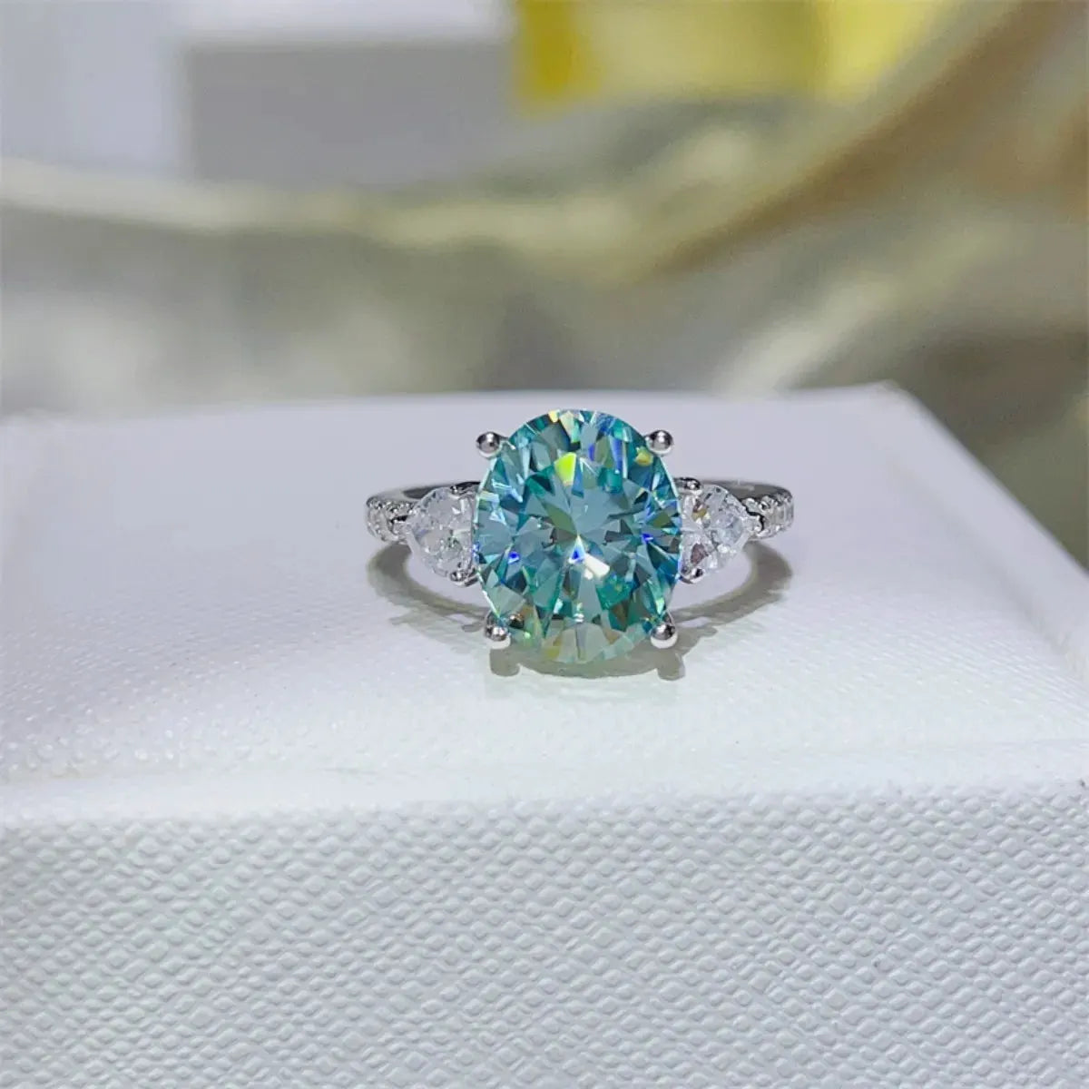 5 Carat Moissanite 925 Sterling Silver Ring by Partner Label