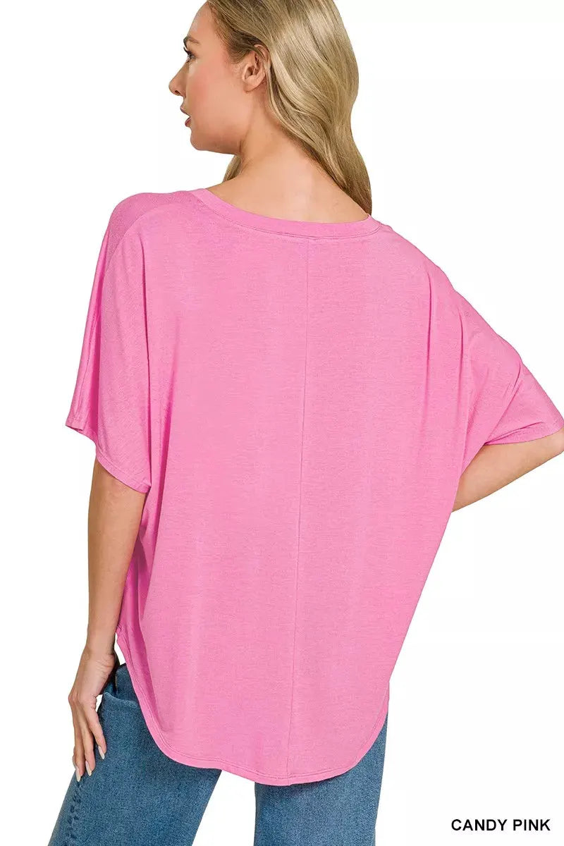 Zenana V-neck Oversized Top & Pants Set by Zenana