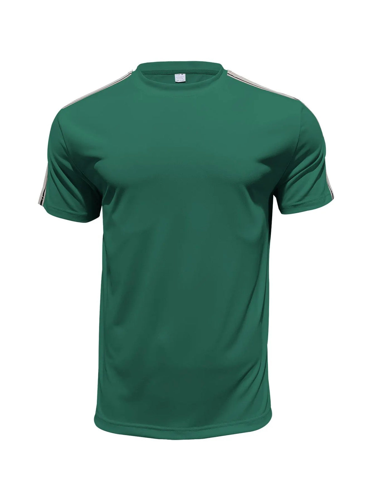 Men's Full Size Striped Shoulder Casual T-Shirt Plus Size by Trendsi