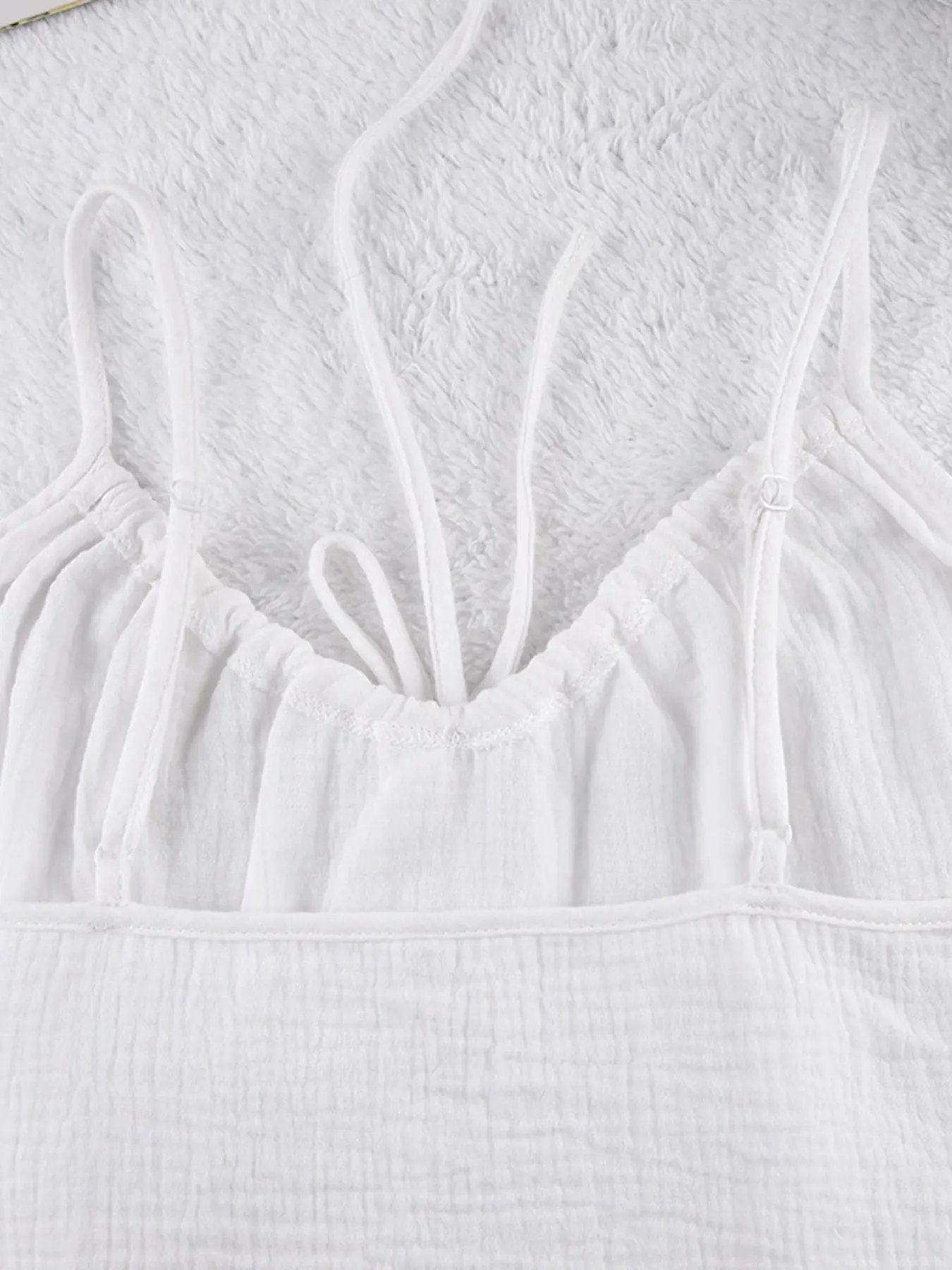 Tie Front Relaxed Fit Cami and Shorts Set by Partner Label