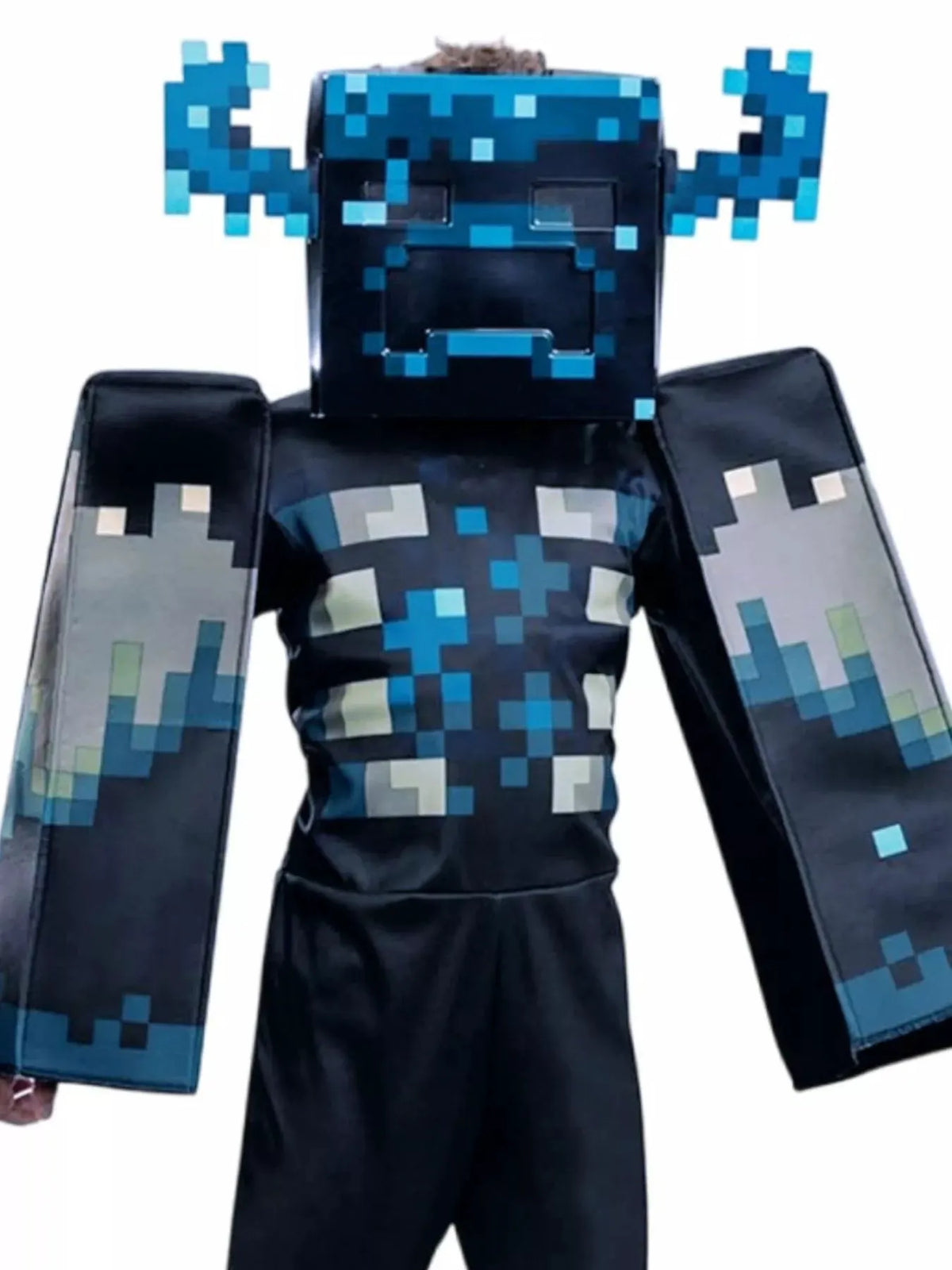 Children's Minecraft Pixelated Print Costume Set by Trendsi