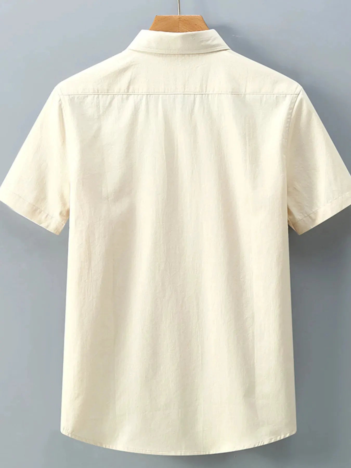 Men's Plus Size Button Up Short-Sleeve Shirt by Trendsi