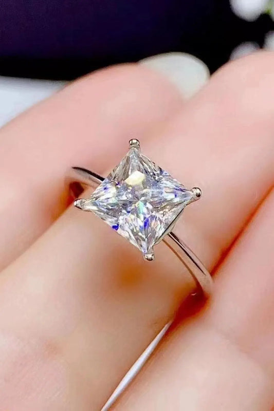 5 Carat Moissanite Solitaire Ring by Partner Label
