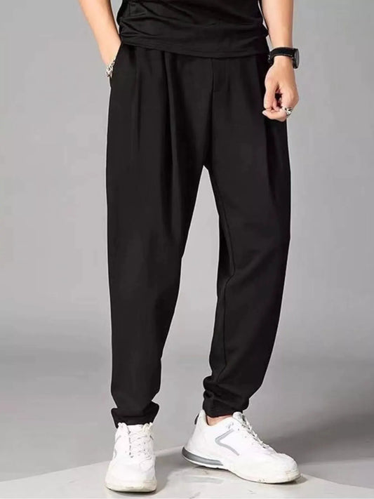 Men's Plus Size Loose Fit Joggers by Trendsi