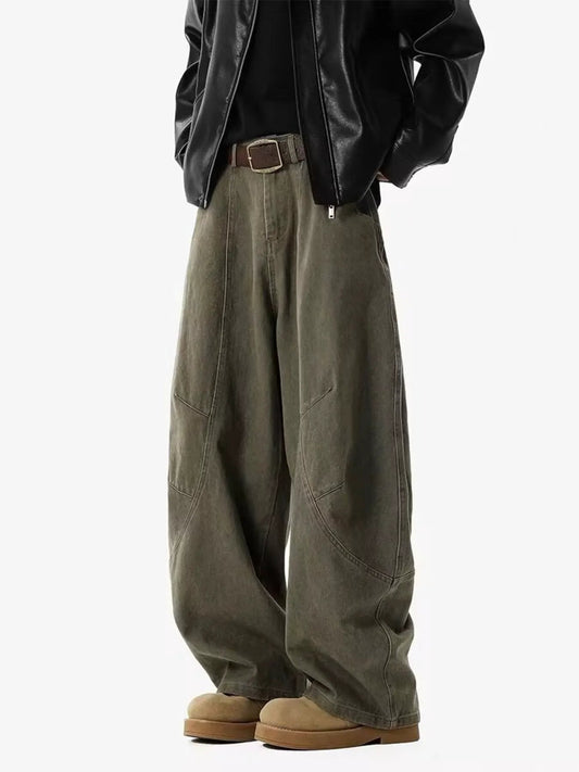 Men's Full Size Vintage Wide Leg Pants Plus Size by Partner Label