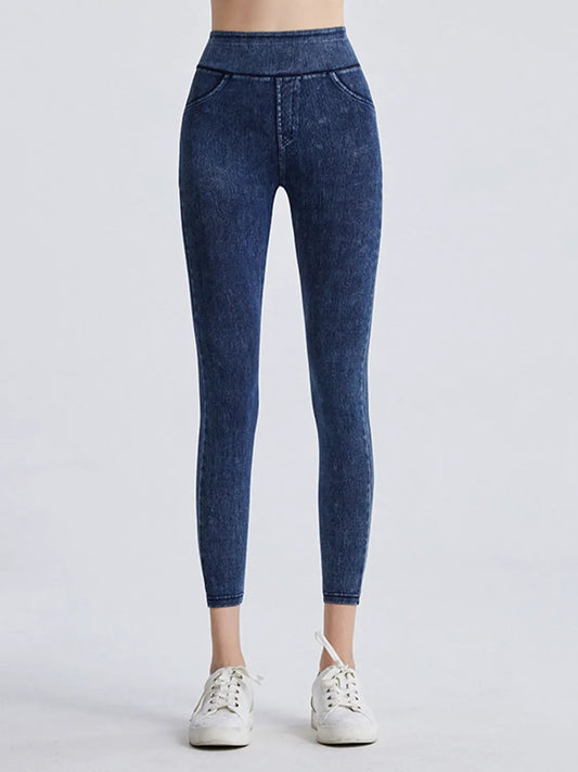 Wide Waistband Sports Leggings by Partner Label