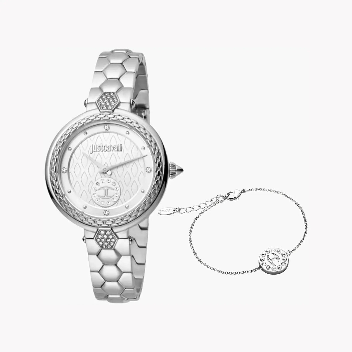 Just Cavalli Women's Silver Watch, Silver Dial | Jc1l128m0055 by JUST CAVALLI