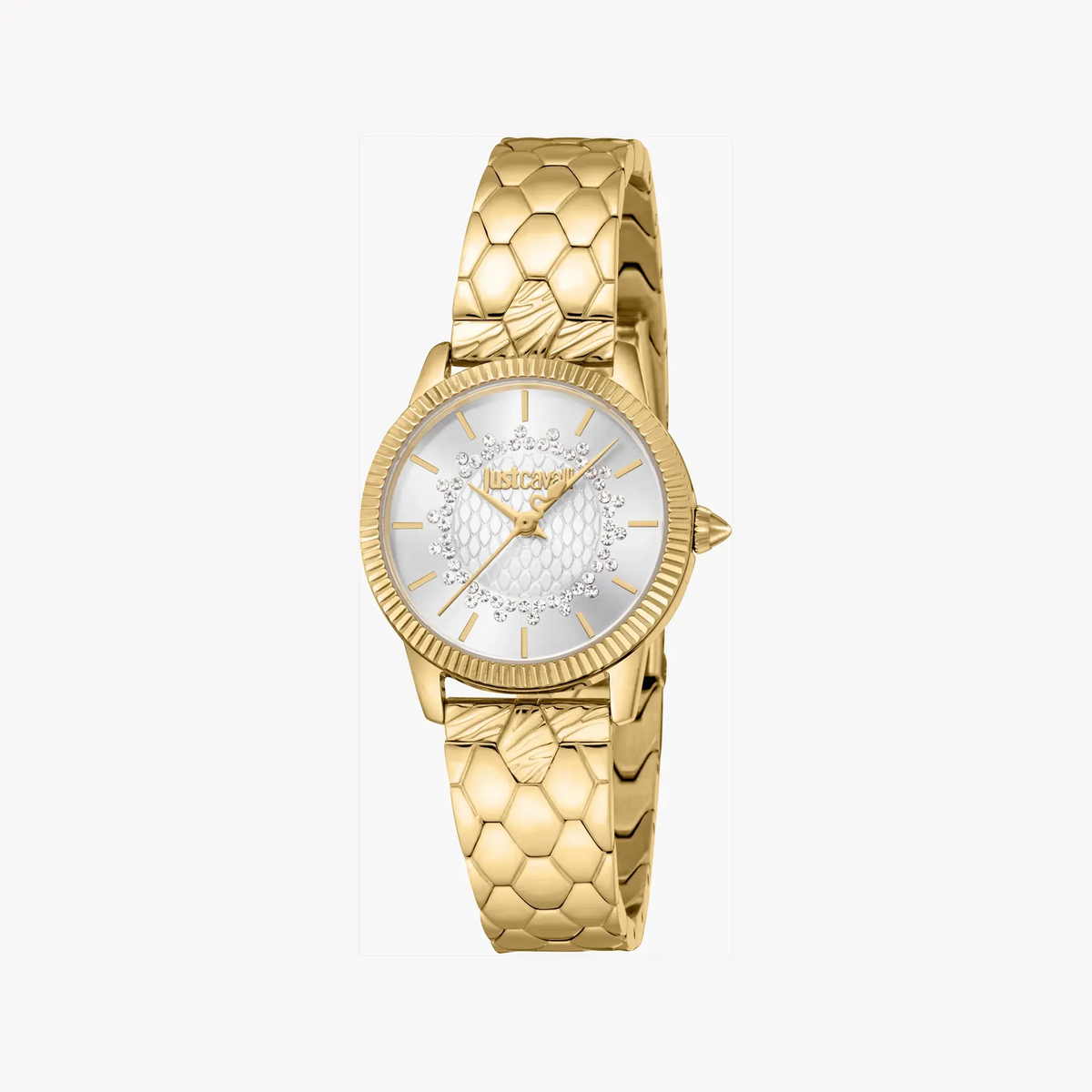 Just Cavalli Women's Gold Stainless Steel Watch, Silver Dial | Jc1l258m0235 by JUST CAVALLI