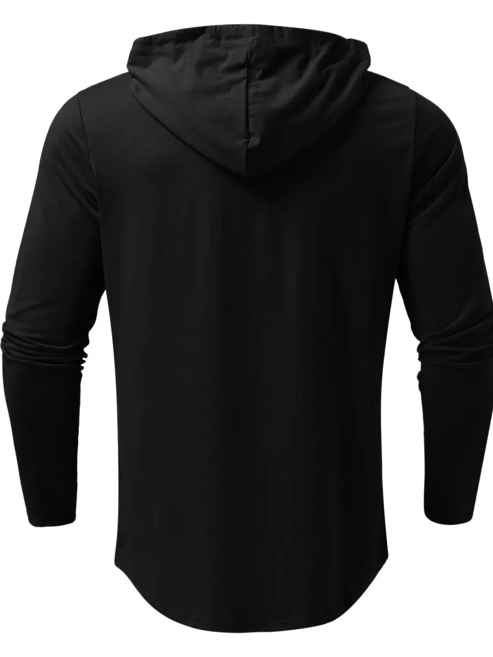 Men's Plus Size Drawstring Long Sleeve Hoodie by Trendsi