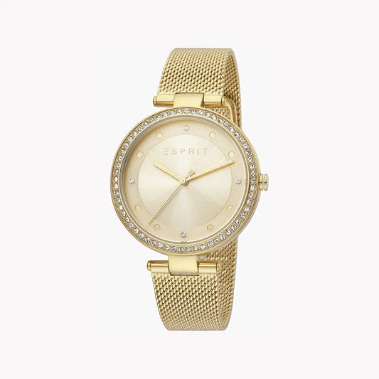Esprit Women's Gold Stainless Steel Watch, Champagne Dial | Es1l215m0035 by ESPRIT