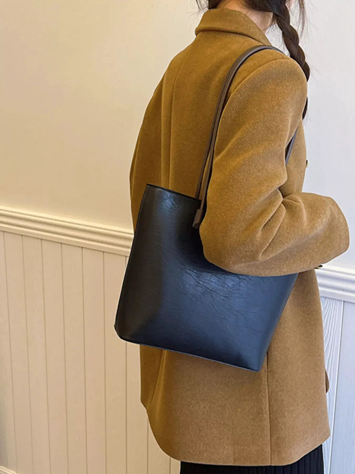 PU Leather Tote Bag by Partner Label