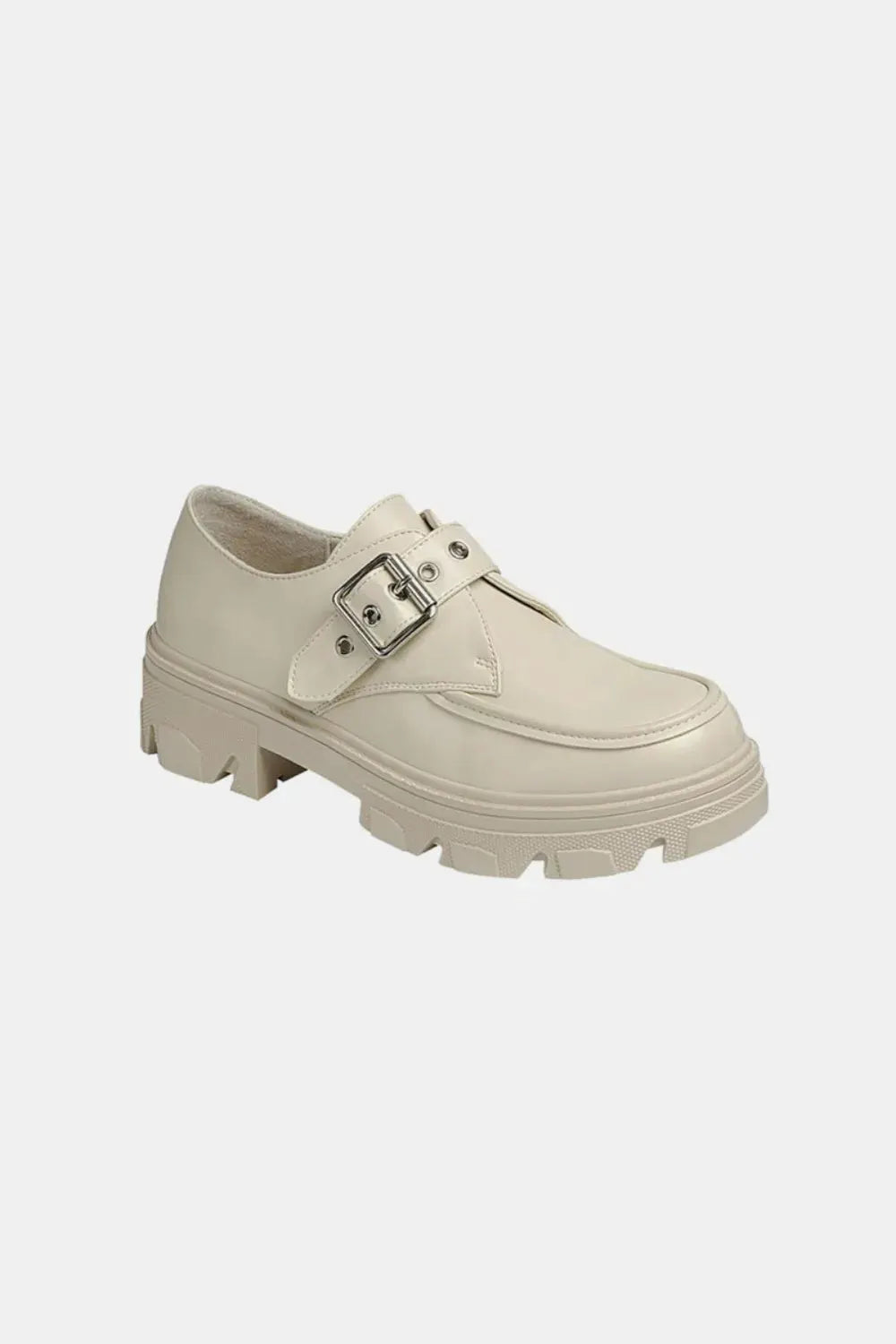 Forever Link Buckled Platform Lug Sole Loafers by Forever Link