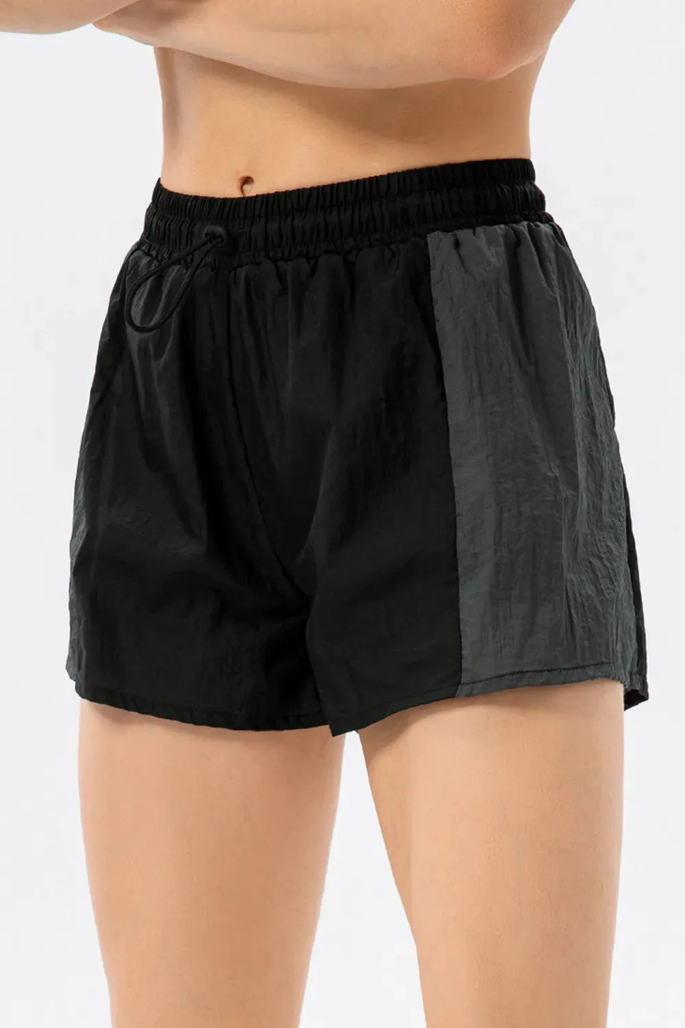 Color Block Drawstring Active Shorts by Partner Label
