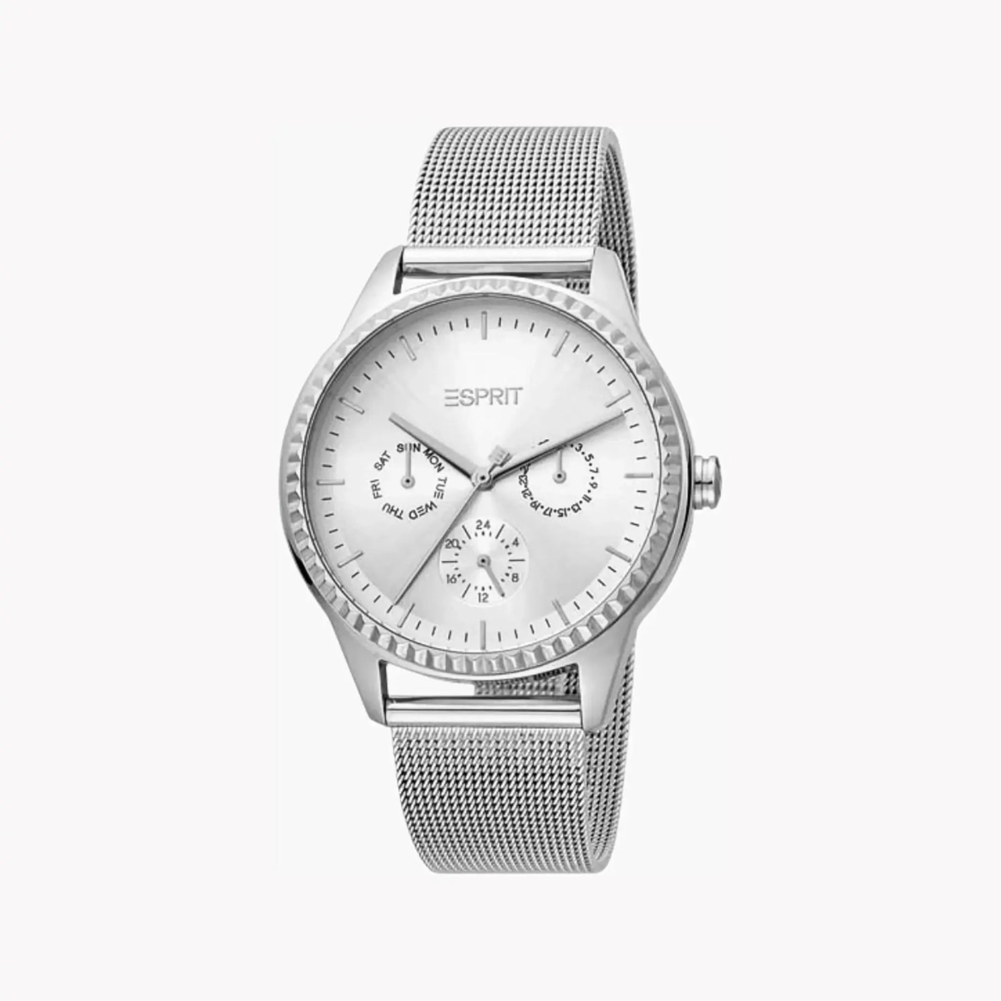 Esprit Women's Silver Stainless Steel Watch, Silver Dial | Es1l202m0045 by ESPRIT
