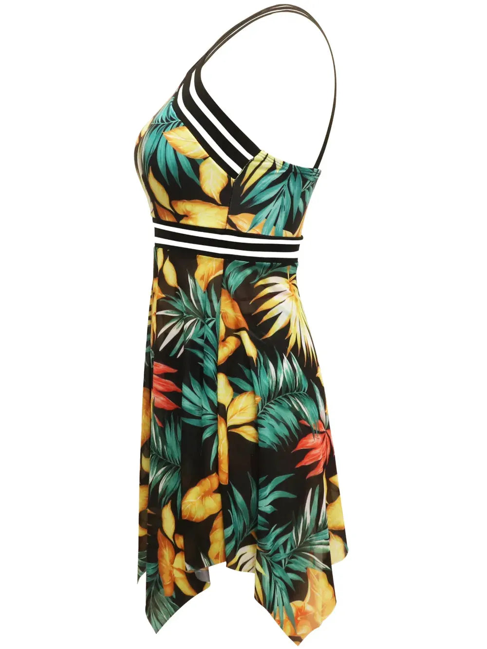 Cutout Printed Two-Piece Swim Set by Partner Label