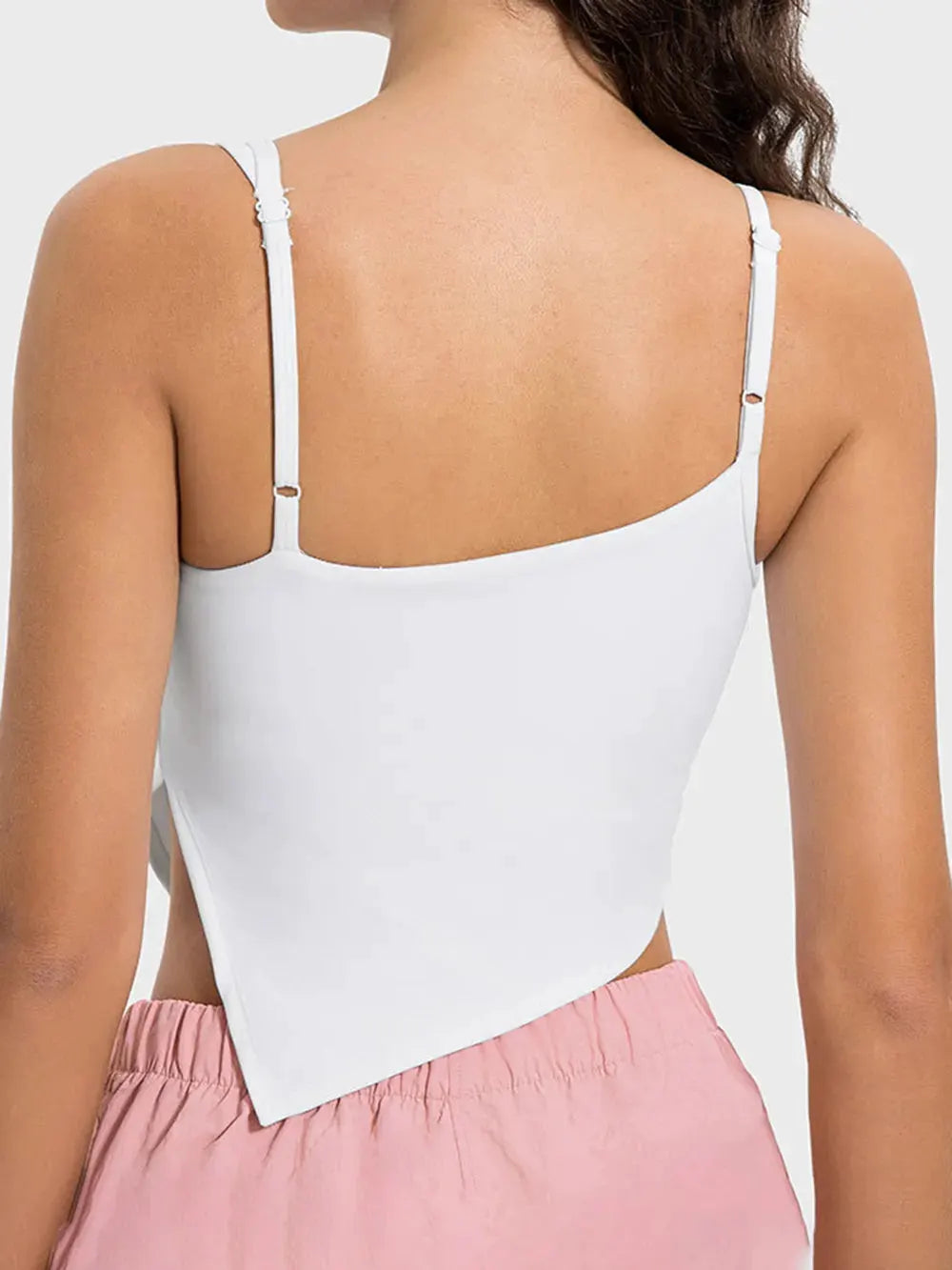 Millennia Slit Asymmetrical Neck Active Cami by Millennia