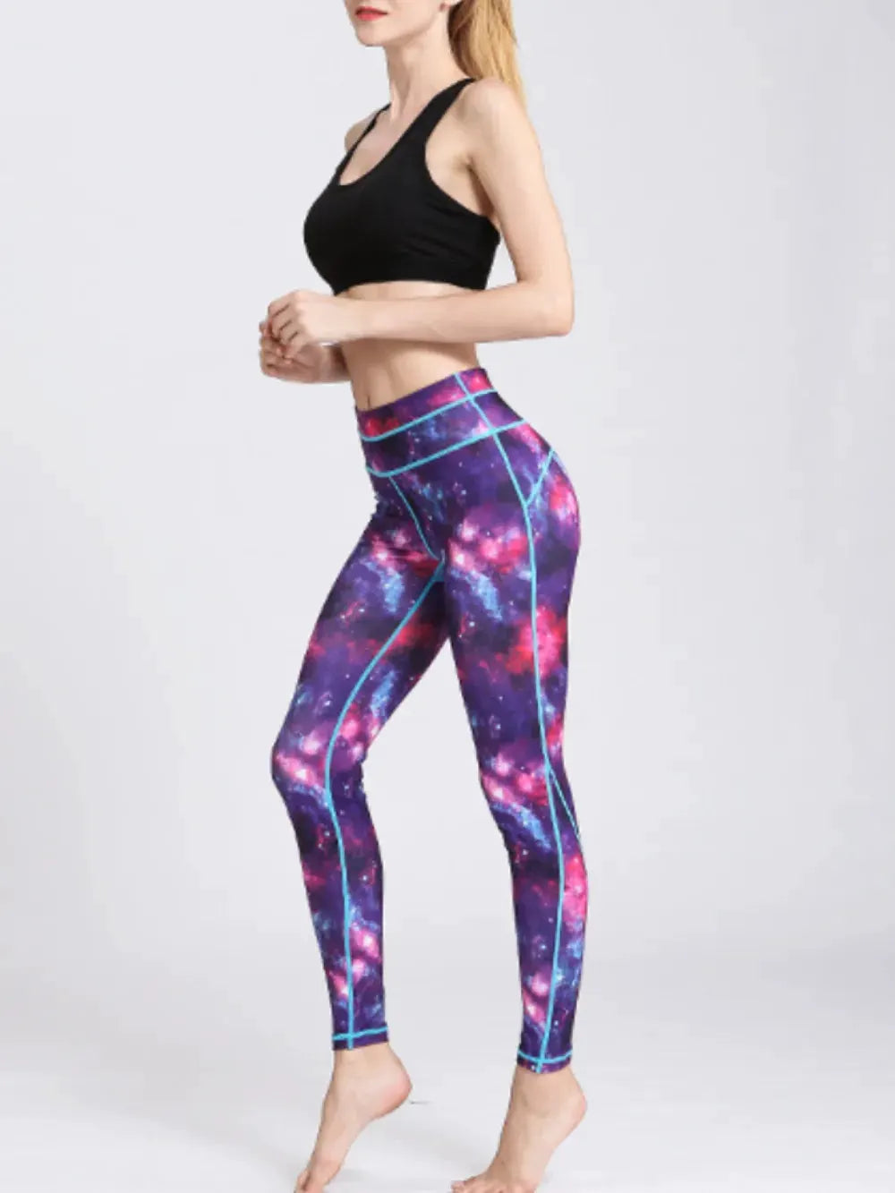 Printed Active High Waist Leggings by Partner Label