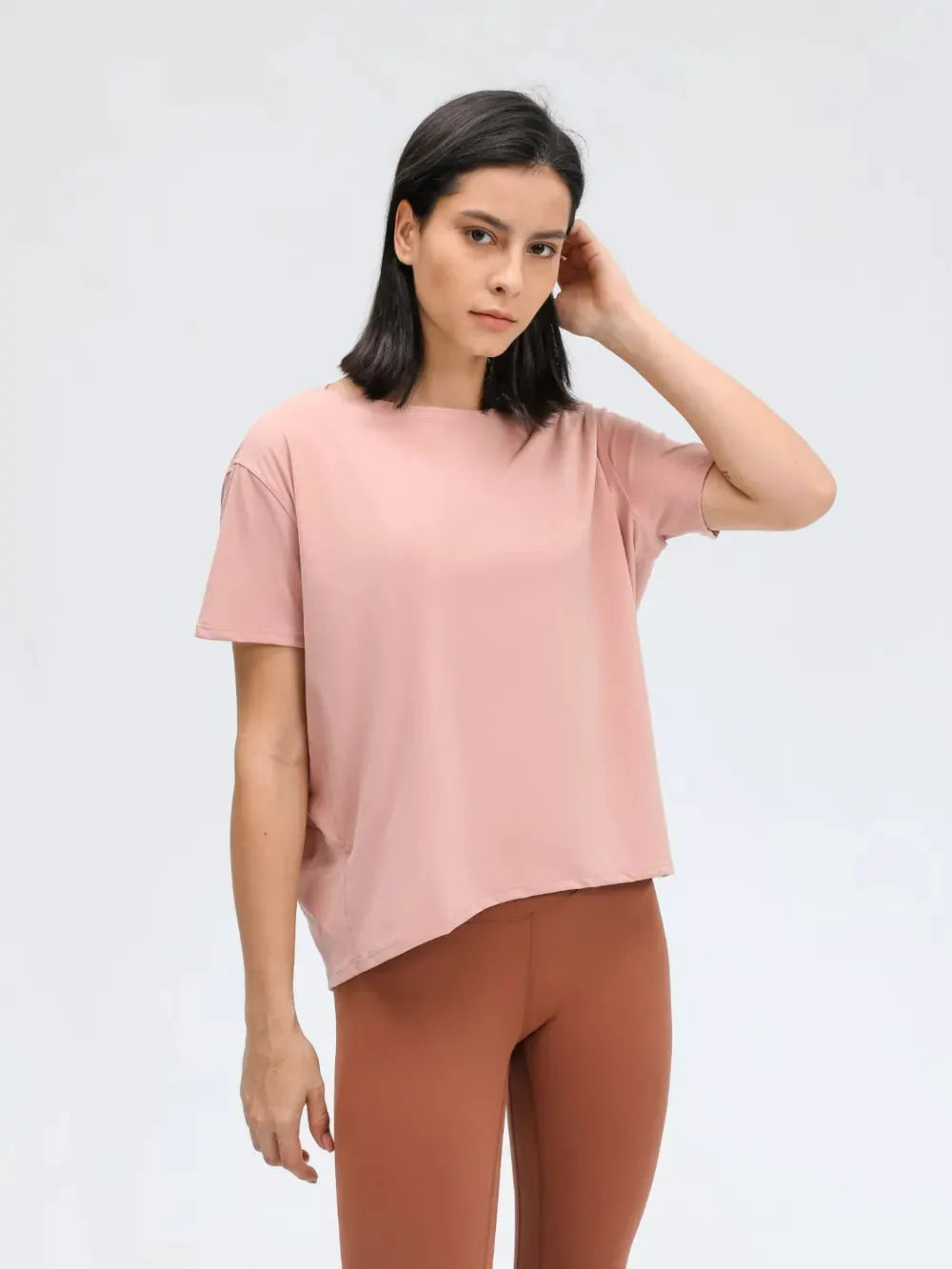 Millennia Round Neck Short Sleeve Active T-Shirt by Millennia