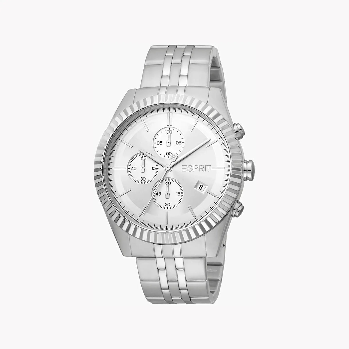 Esprit Men's Silver Stainless Steel Watch, Silver Dial | Es1g052m0045 by ESPRIT