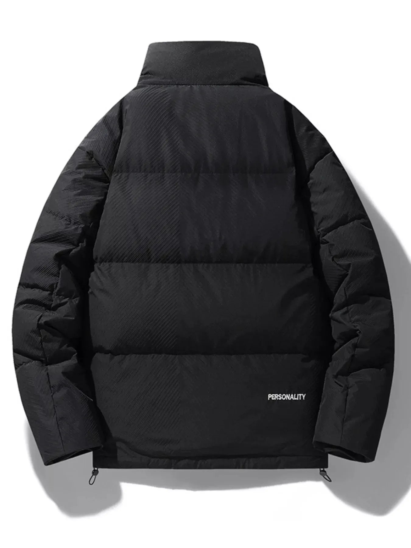 Men's Plus Size Zip Up Padded Puffer Jacket by Partner Label