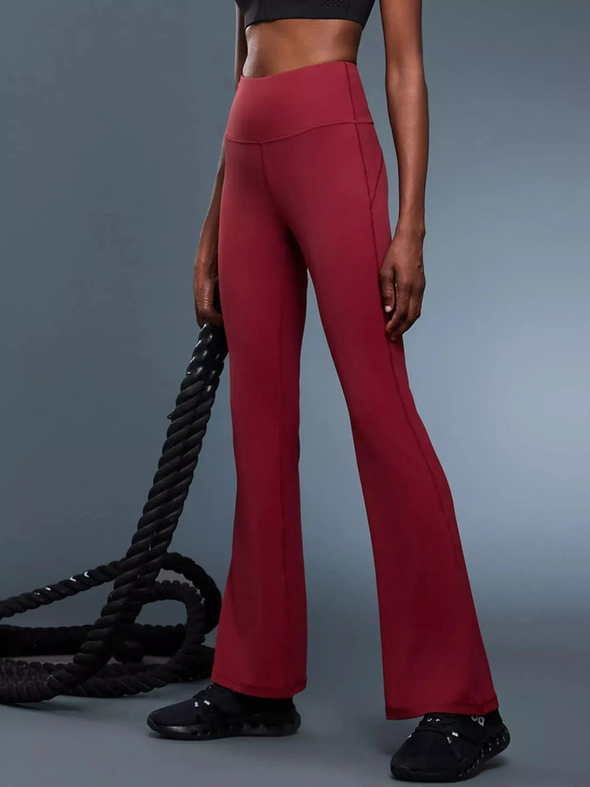 High-Waisted Flare Active Pants by Partner Label