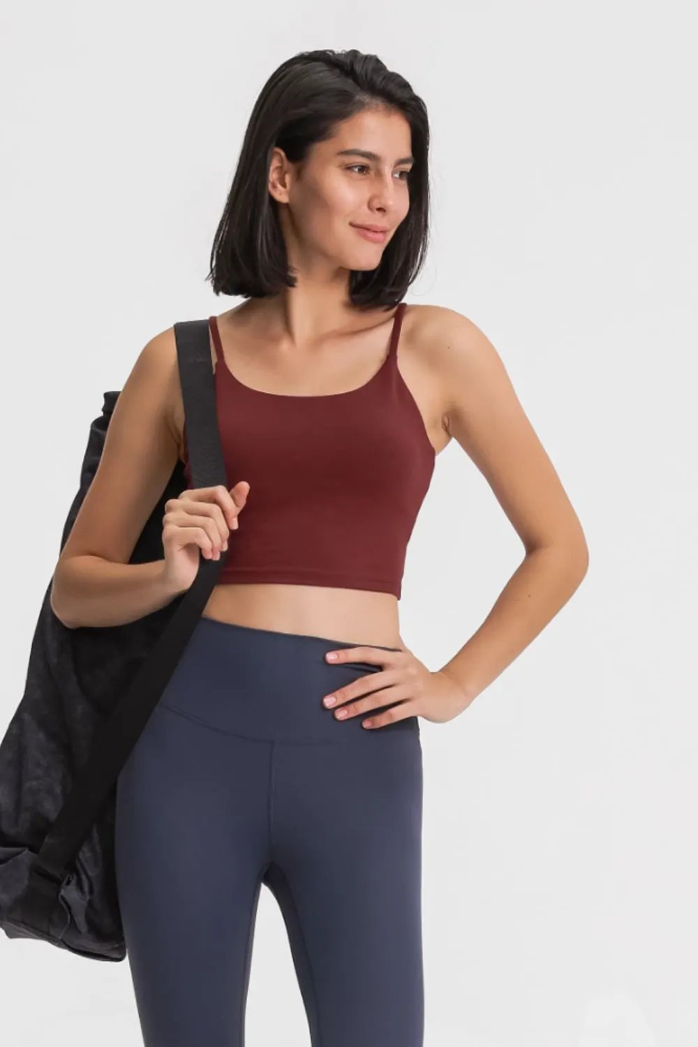 Millennia Feel Like Skin Scoop Neck Sports Cami by Millennia