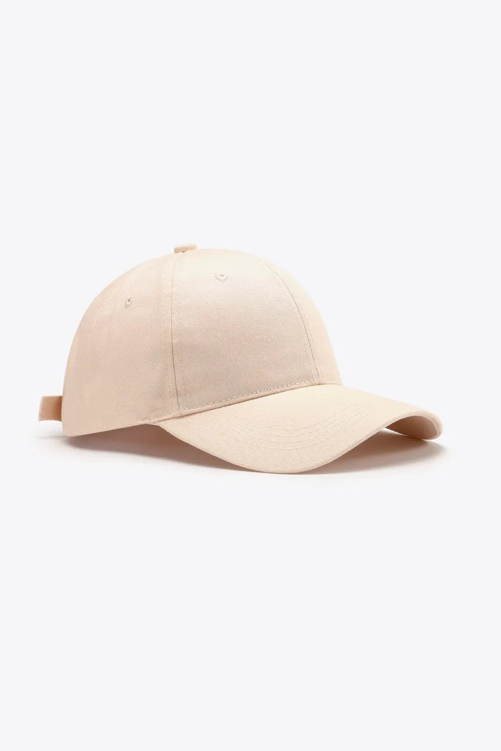 Plain Adjustable Cotton Baseball Cap by Partner Label