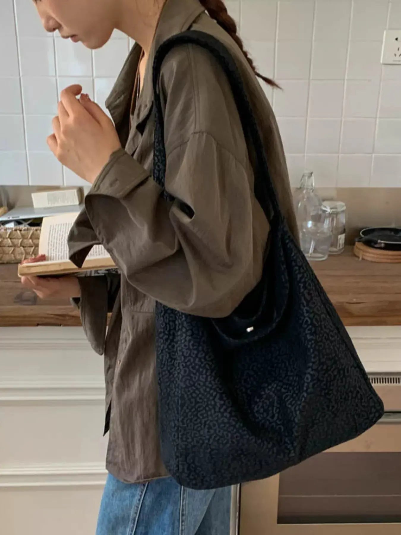 Leopard Print Tote Bag by Partner Label