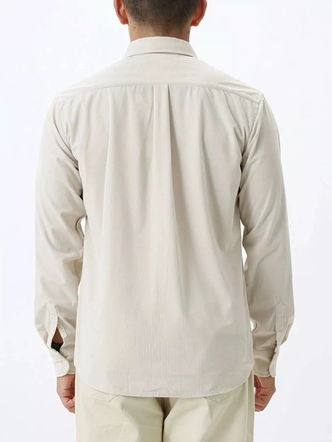 Men's Plus Size Button Up Long Sleeve Shirt by Trendsi