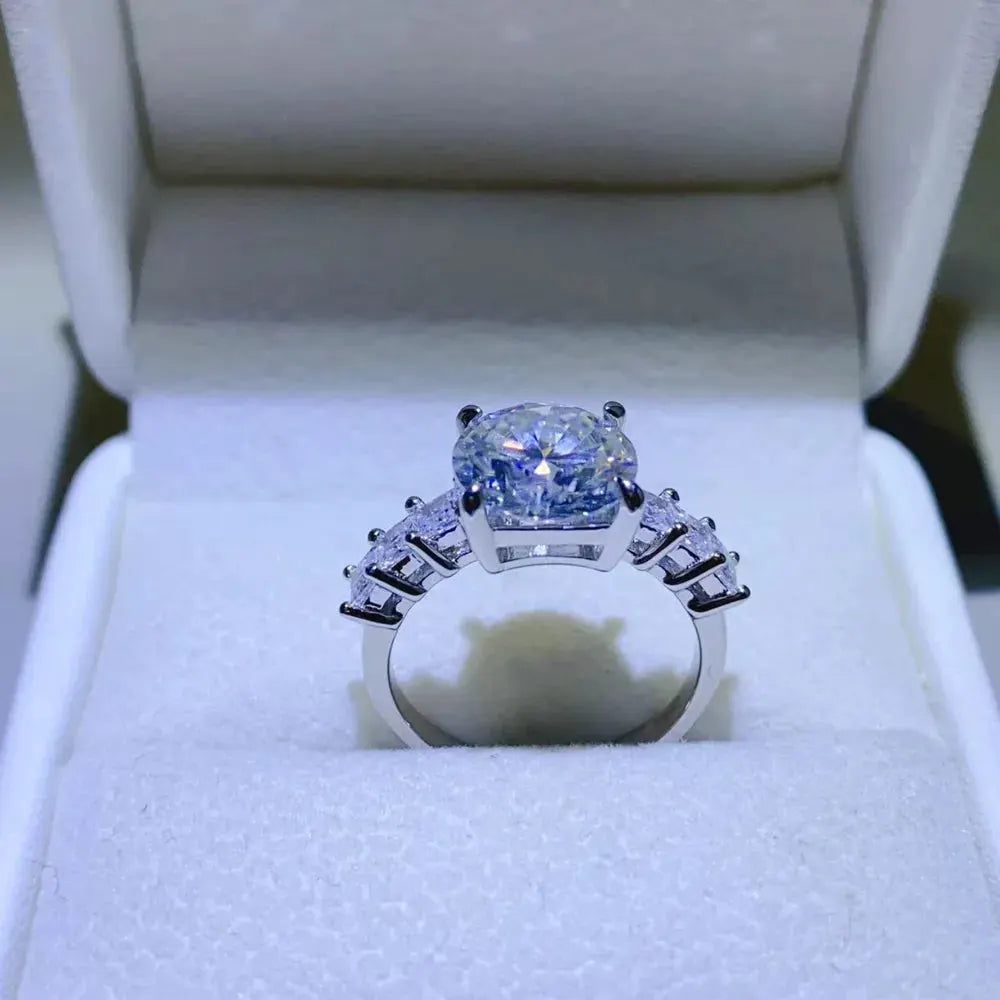 3 Carat Moissanite 925 Sterling Silver Ring by Partner Label