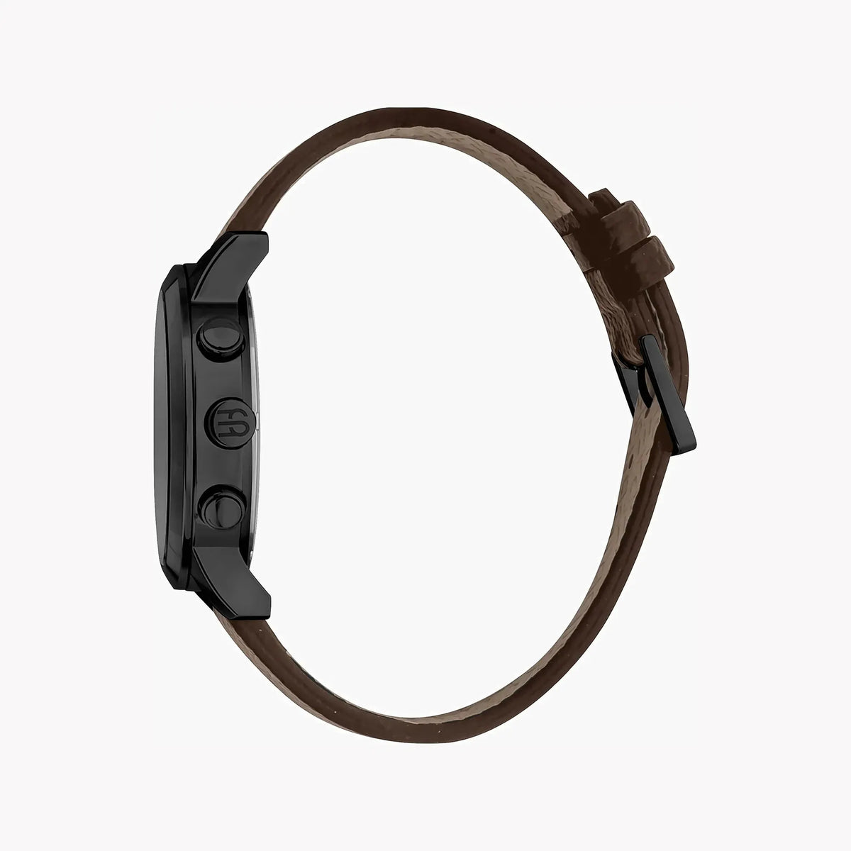 Esprit Men's Brown Leather Watch, Black Dial | Es1g101m0025 by ESPRIT