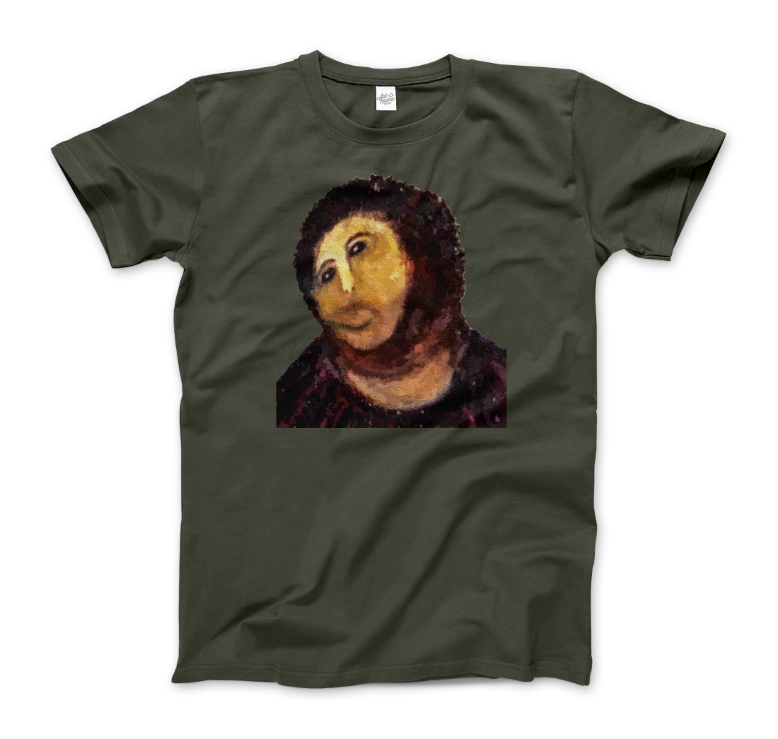 Ecce Homo (Behold the Monkey Ecce Mono) art t-shirt by Art-O-Rama Shop