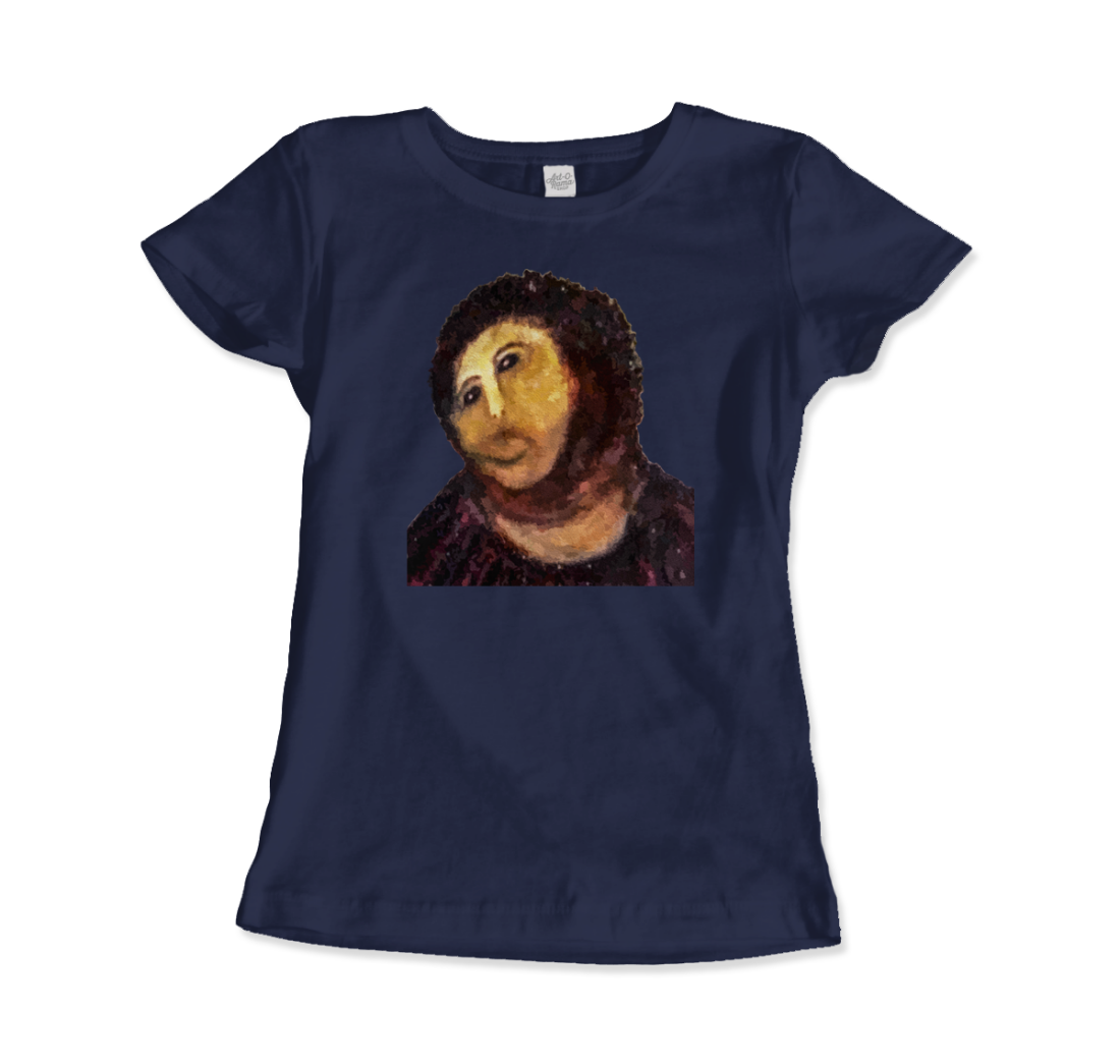 Ecce Homo (Behold the Monkey Ecce Mono) art t-shirt by Art-O-Rama Shop