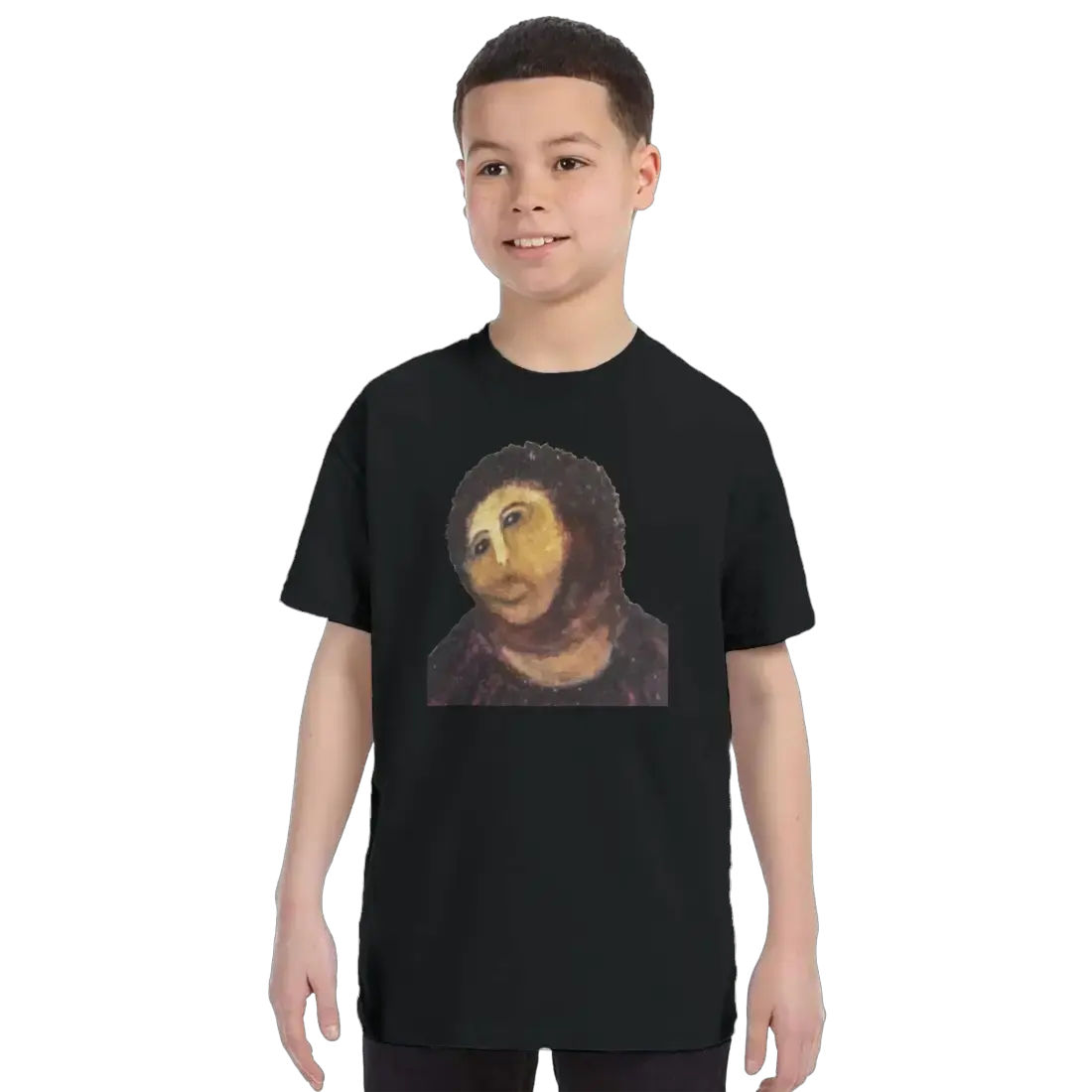 Ecce Homo (Behold the Monkey Ecce Mono) art t-shirt by Art-O-Rama Shop