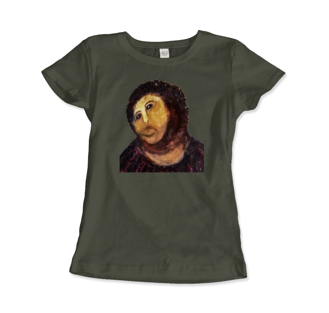 Ecce Homo (Behold the Monkey Ecce Mono) art t-shirt by Art-O-Rama Shop