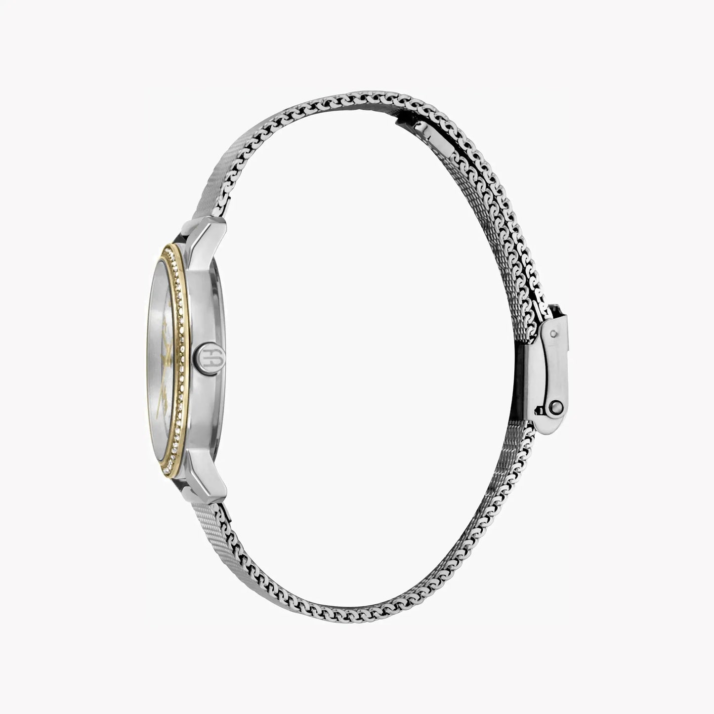 Esprit Women's Silver & Gold Stainless Steel Watch, Silver Dial | Es1l119m0045 by ESPRIT
