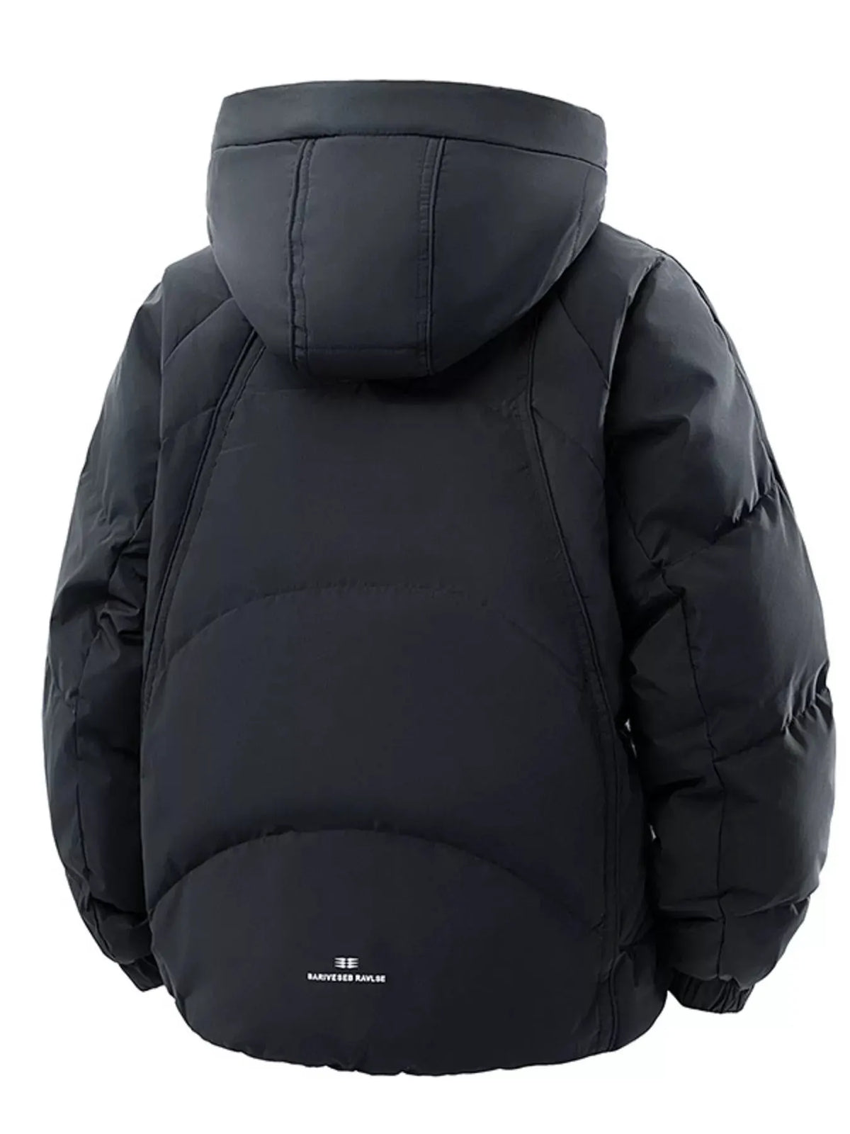Men's Plus Size Snap Down Hooded Puffer Jacket by Partner Label