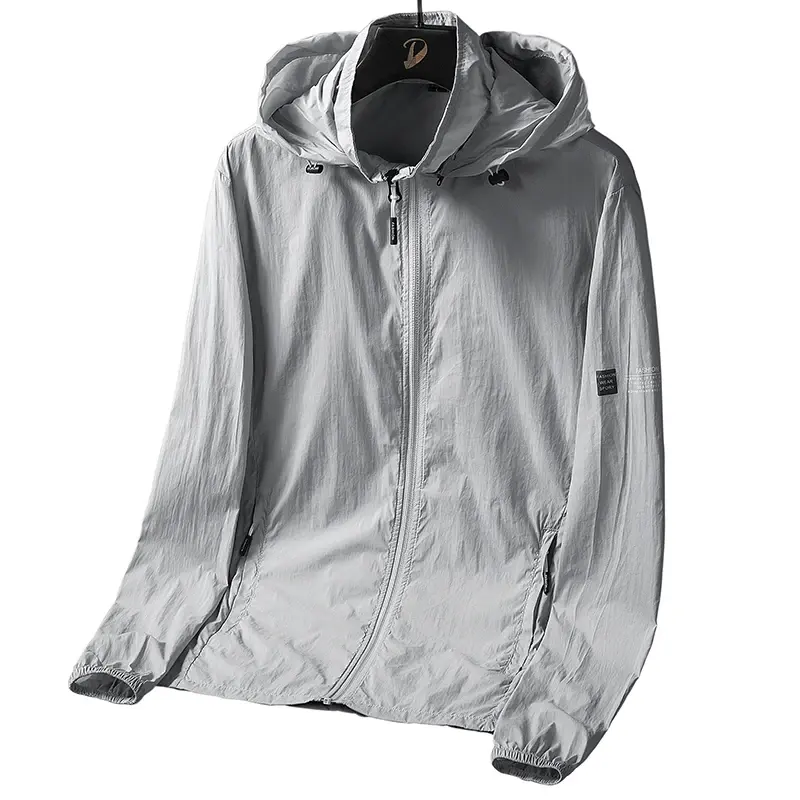 Men's Lightweight Windbreaker Hiking Jacket with Zip Pockets by Vimost Shop