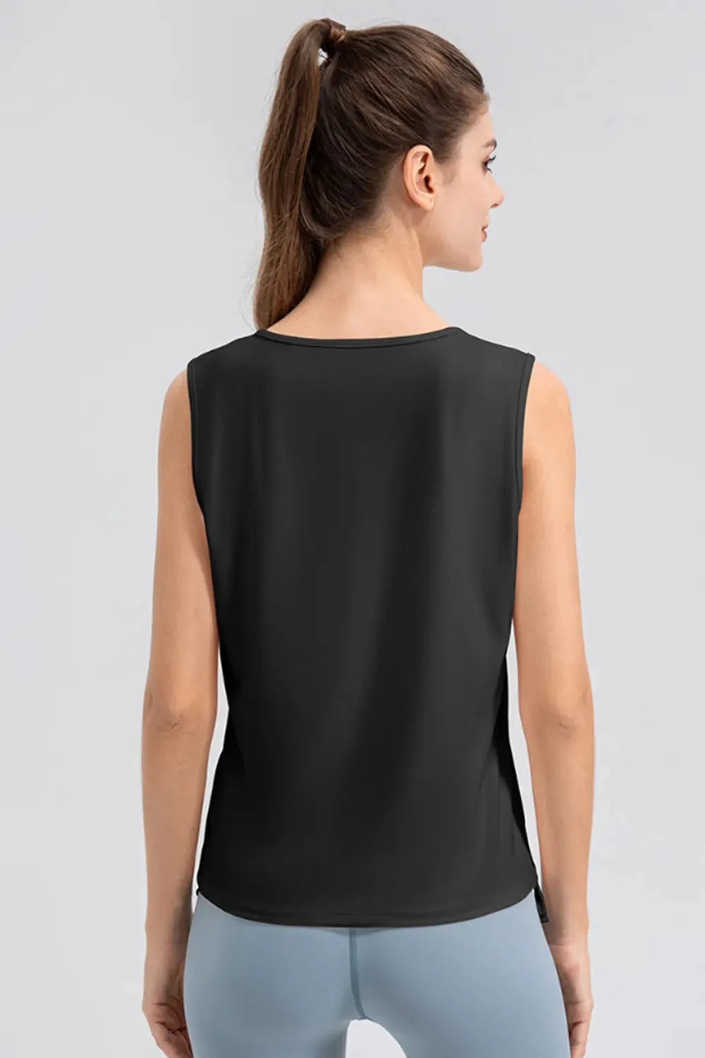 Notched Wide Strap Active Tank by Partner Label
