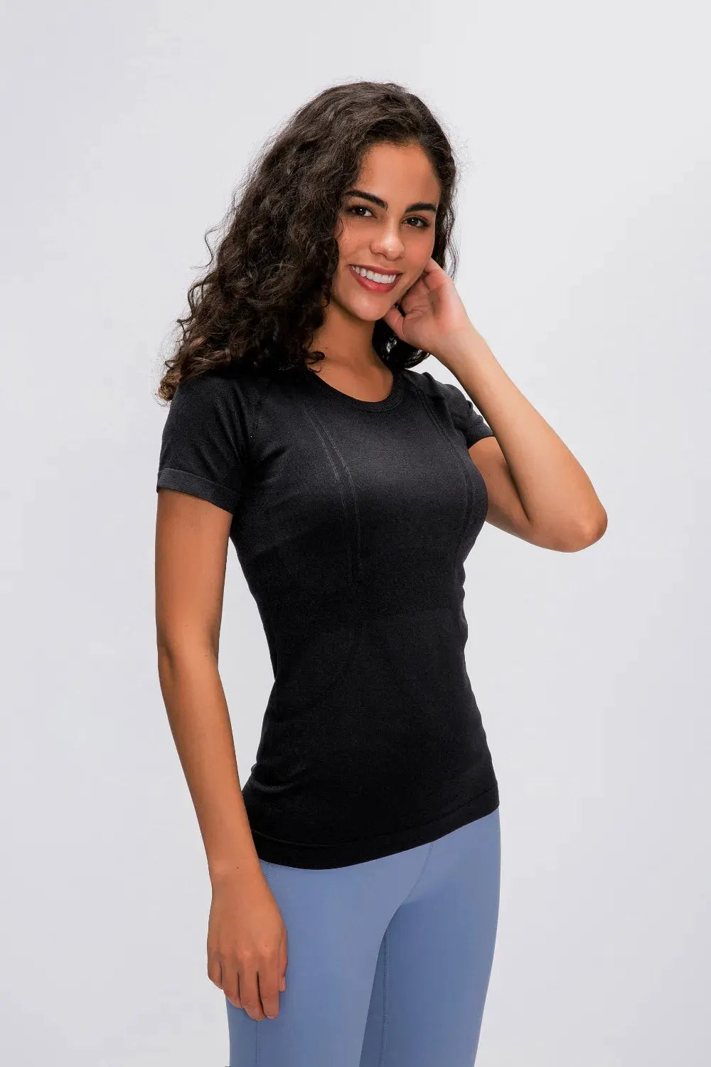 Millennia Round Neck Short Sleeve Active T-Shirt by Millennia