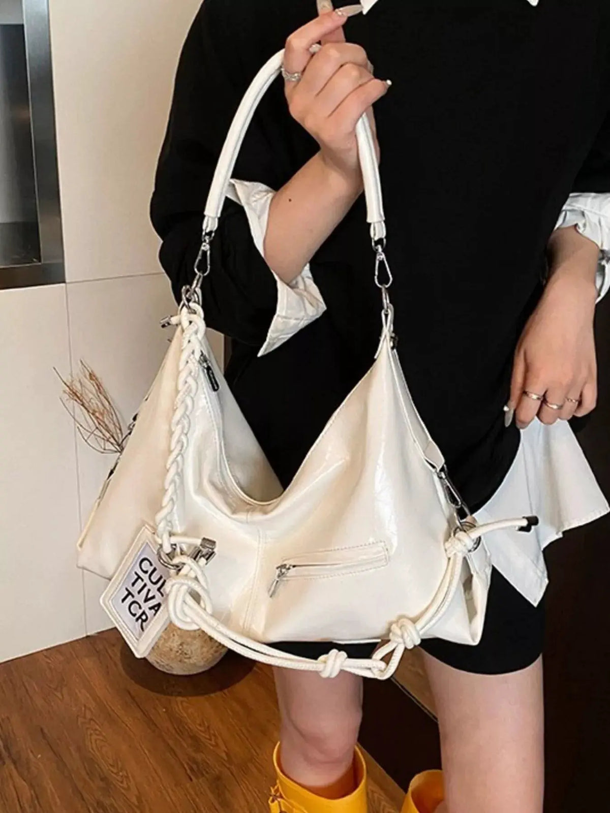 PU Leather Shoulder Bag by Partner Label