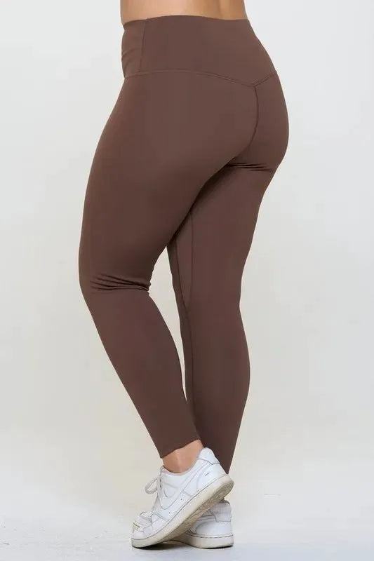 Yelete Full Size Fleece Lined High Waisted Leggings by Yelete