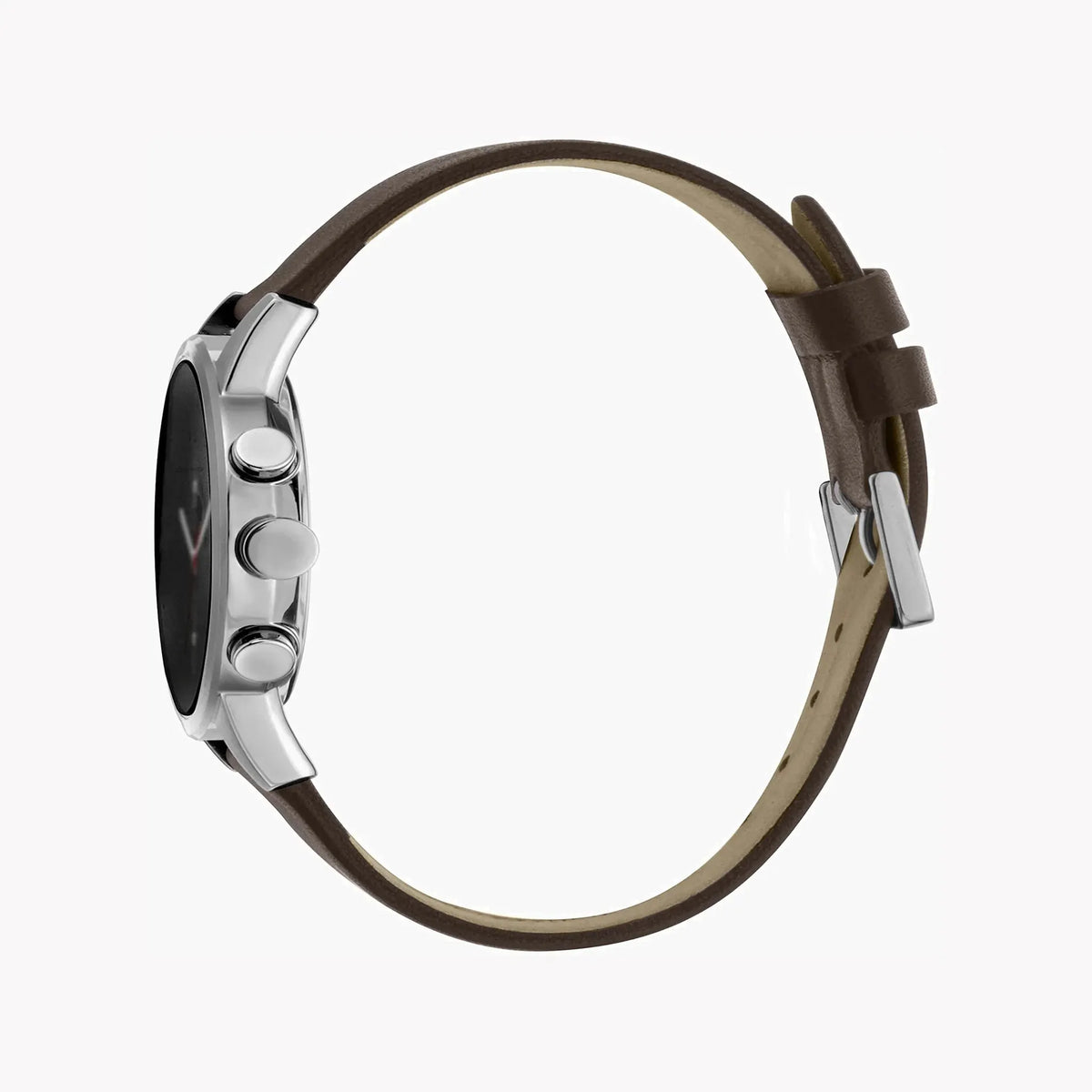Esprit Men's Brown Leather Watch, Black Dial | Es1g013m0075 by ESPRIT