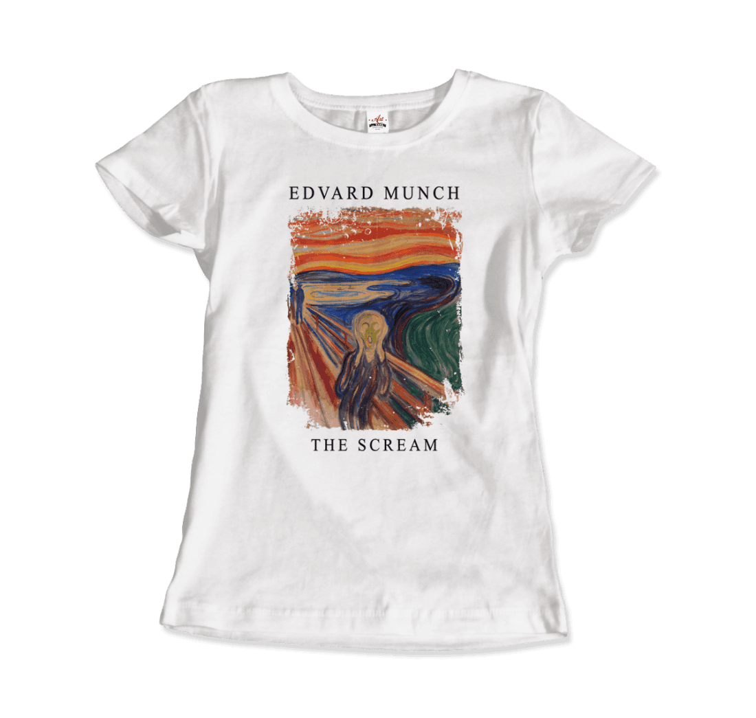 Edvard Munch the Scream, 1893 artwork t-shirt by Art-O-Rama Shop