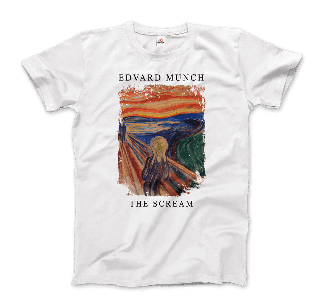 Edvard Munch the Scream, 1893 artwork t-shirt by Art-O-Rama Shop