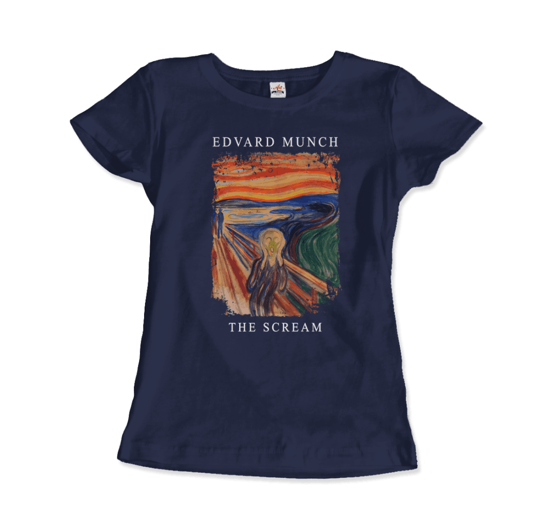 Edvard Munch the Scream, 1893 artwork t-shirt by Art-O-Rama Shop