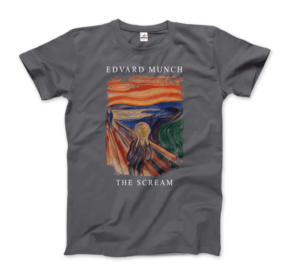 Edvard Munch the Scream, 1893 artwork t-shirt by Art-O-Rama Shop