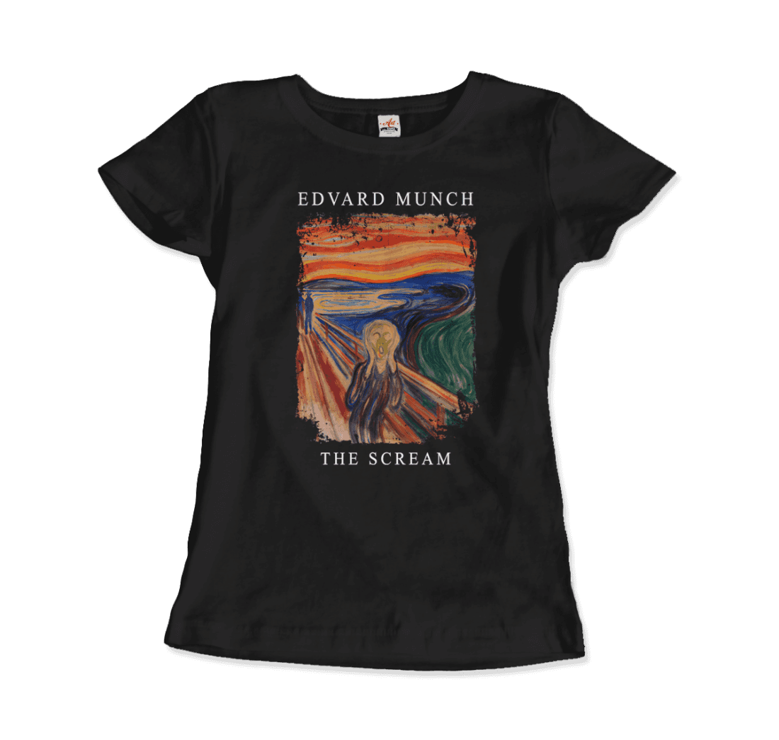 Edvard Munch the Scream, 1893 artwork t-shirt by Art-O-Rama Shop